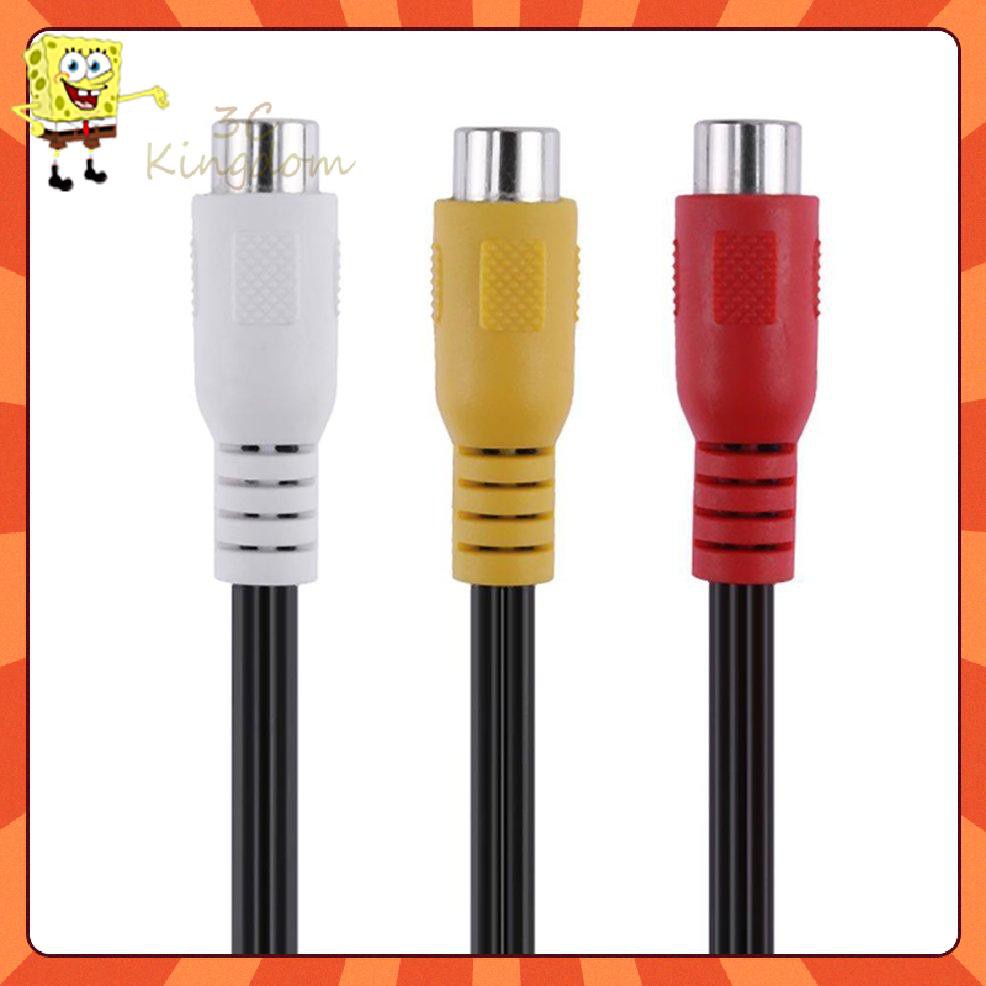 Cáp Chuyển Đổi Âm Thanh Video Từ Đầu Cái 30cm 3 RCA Sang 6 RCA Đầu Đực | BigBuy360 - bigbuy360.vn