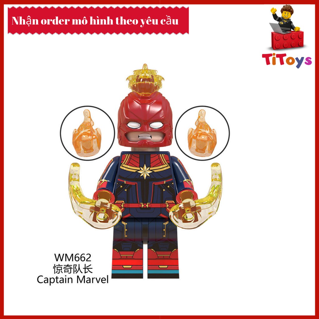 Minifigures siêu anh hùng End Game - Đồ chơi Lắp ghép Xếp hình Non Lego End Game WM6056