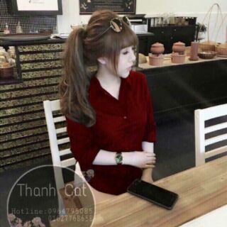 Áo sơ mi chất kate lụa