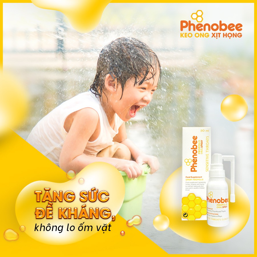 Keo Ong Xịt Họng Giảm Ho, Tăng Sức Đề Kháng Phenobee Chai 30ml - Nhập khẩu từ Châu Âu | BigBuy360 - bigbuy360.vn