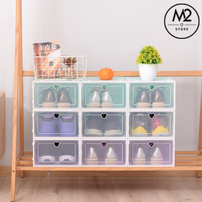 Hộp Đựng Giày Dép Nắp Nhựa Cứng Trong Suốt, Size lớn Chịu Lực 4kg HDG01 | BigBuy360 - bigbuy360.vn