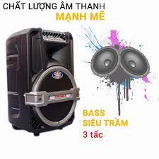 Loa kéo di động Ronamax T12, loa karaoke vỏ nhựa, bass 3 tấc, Hàng chính hãng