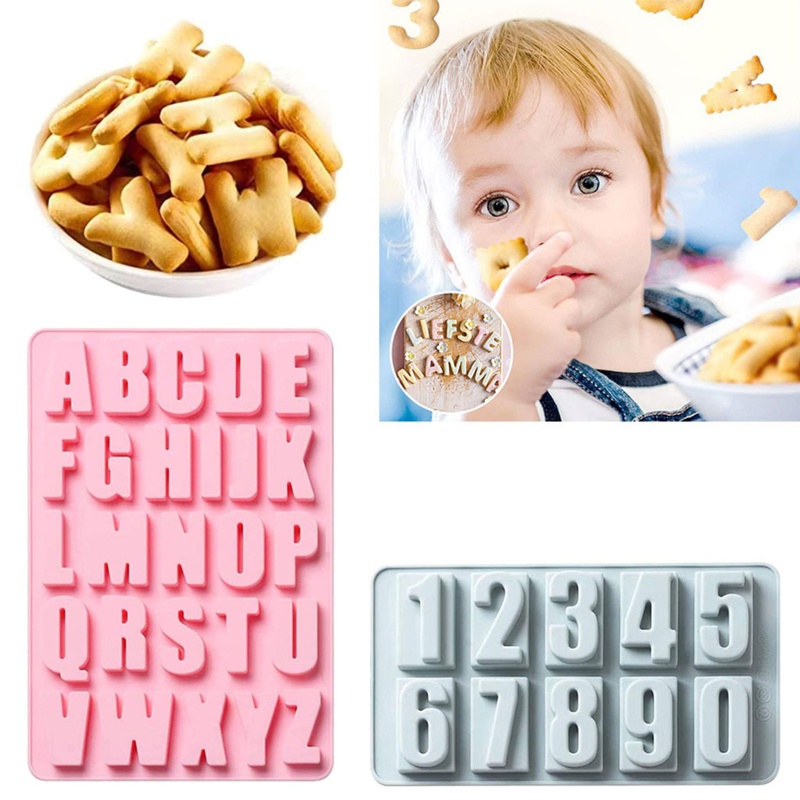 Sa Khuôn Silicone Làm Mặt Dây Chuyền Hình Chữ Cái Tiếng Anh