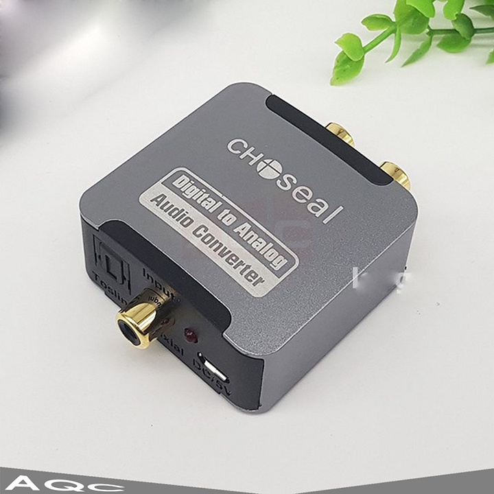 Bộ chuyển đổi âm thanh quang học optical sang AV ra audio Choseal kèm dây quang - BẢO HÀNH 24 THÁNG