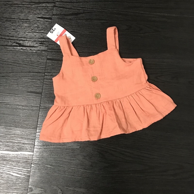 Sét áo hai dây quần váy MG bé gái 0-6 tuổi  Set cotton đũi xuất dư 0921