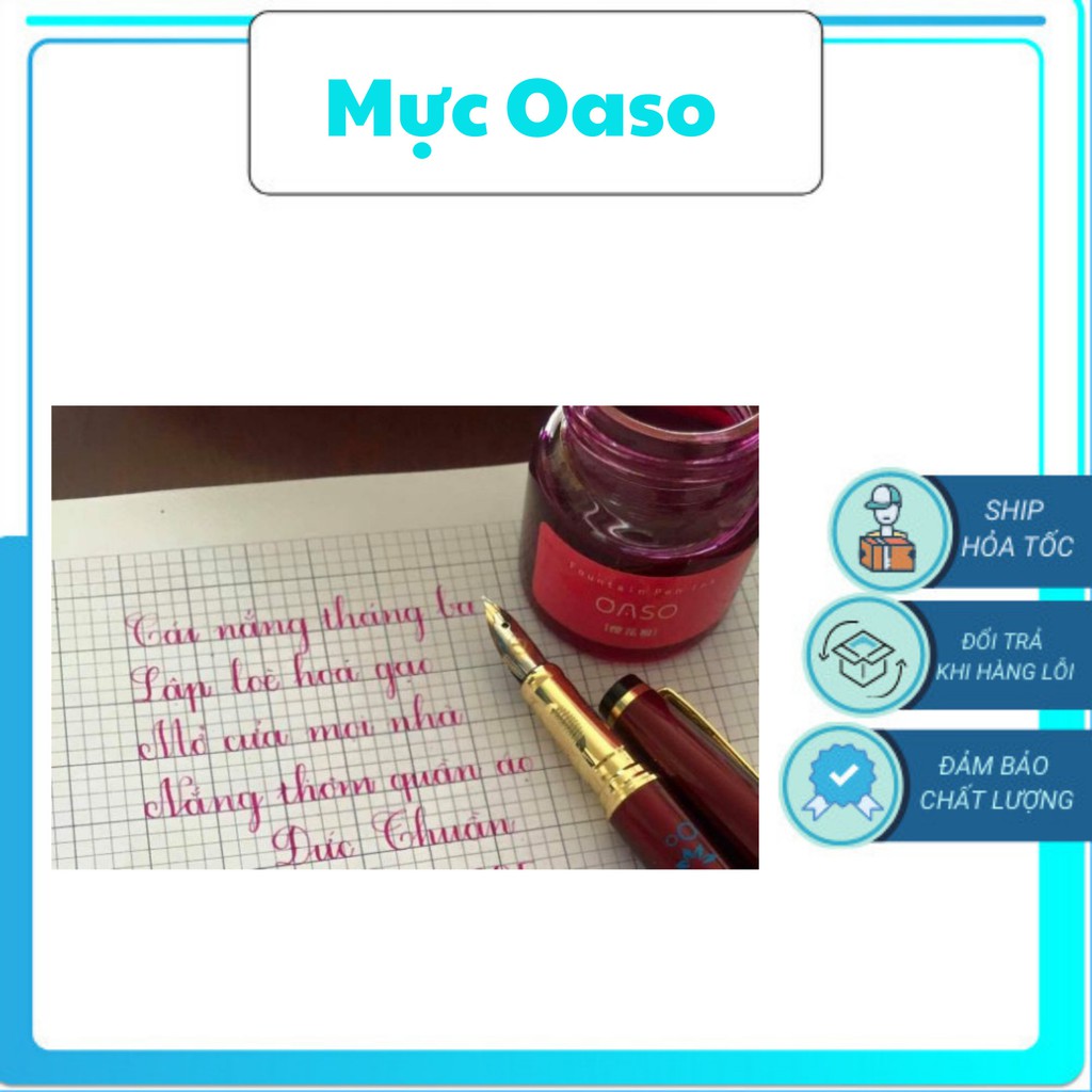 Mực Oaso | Mực viết bút mài nét thanh nét đậm