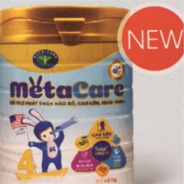 Sữa bột Metacare Gold 2+ . 900g (Mẫu mới)