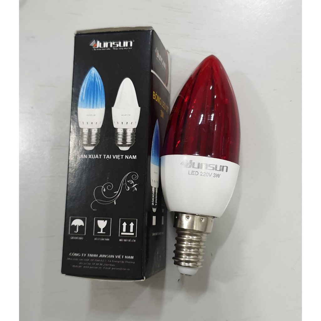 Bóng đèn led trái ớt  đui E14 3w