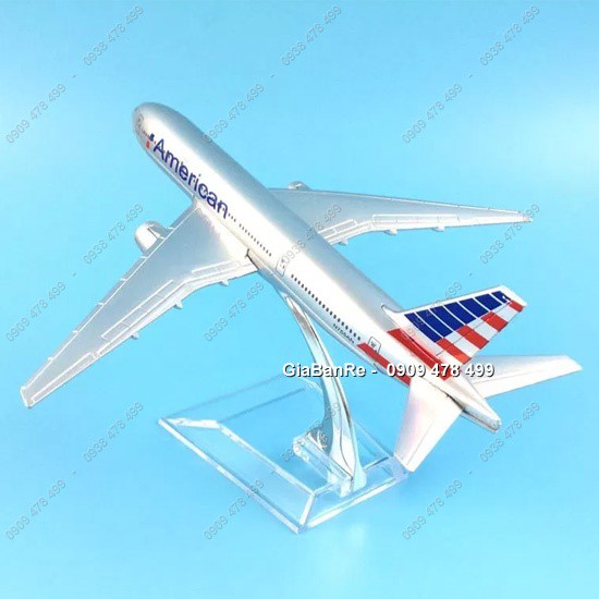 Máy Bay Mô Hình Kim Loại American Airlines Mỹ - 16cm Kèm Đế 8906