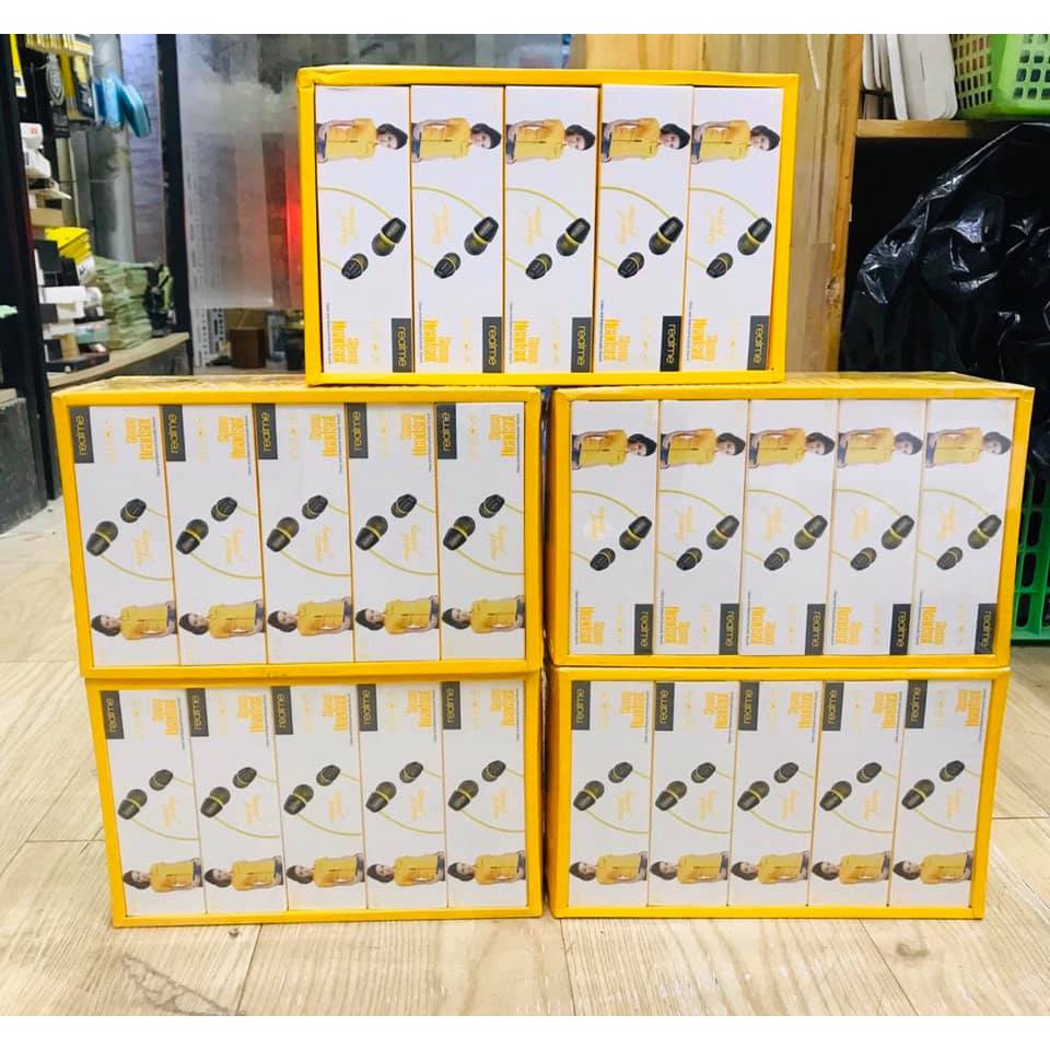 Tai Nghe Nhét Tai Kèm Mic Cho Realme, Oppo,Tai Nghe In-Ear Dùng Nghe Nhạc, Chơi Game, Âm Thanh Trong, Bass Cao