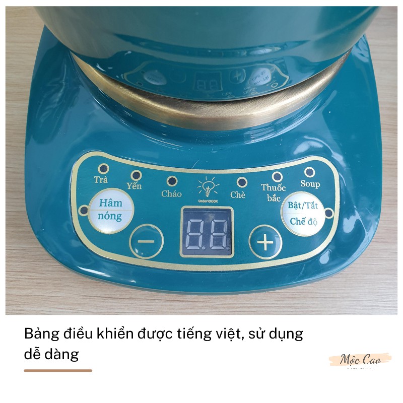 Cốc chưng yến, nồi chưng yến điện hướng dẫn sử dụng bằng tiếng việt tiện dụng Under1000K - Bảo hành chính hãng