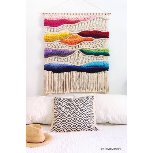 Bó 250g LEN CHUNKY - SỢI LEN TO, LÀM WEAVING, RÈM MACRAME