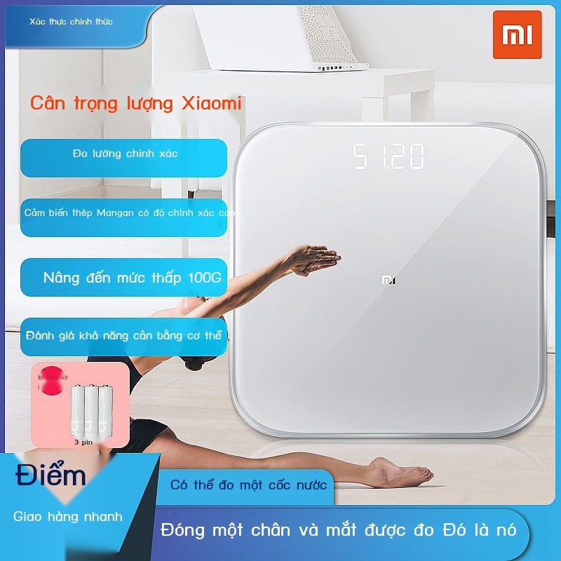 Cân nặng Xiaomi 2 Smart Home Chính xác Cân nhỏ cho trẻ nhỏ Cân người lớn khỏe mạnh Cân nặng Cân điện tử Cân cơ thể