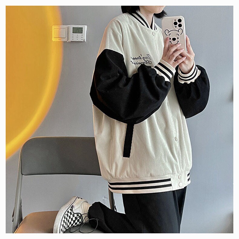 Áo Bomber Chữ D Dáng Unisex, Freesize, Hàng Shop, Chất Nỉ Nhung, Có Quà Tặng Kèm | BigBuy360 - bigbuy360.vn