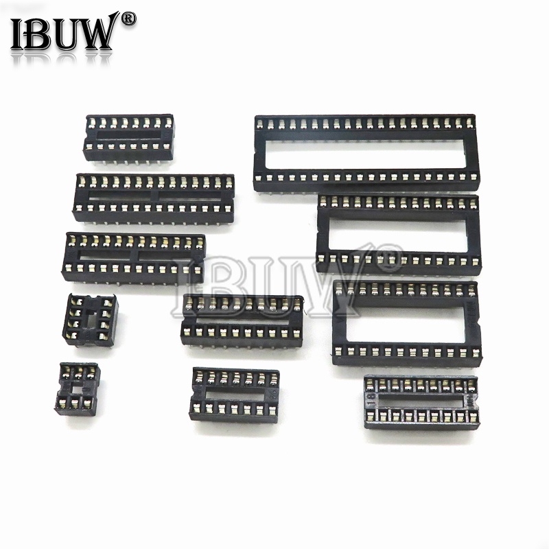 Set 10 Đầu Cắm IC DIP6 DIP8 DIP14 DIP16 DIP18 DIP20 DIP28 DIP40 6 8 14 16 18 20 24 28 40 pin