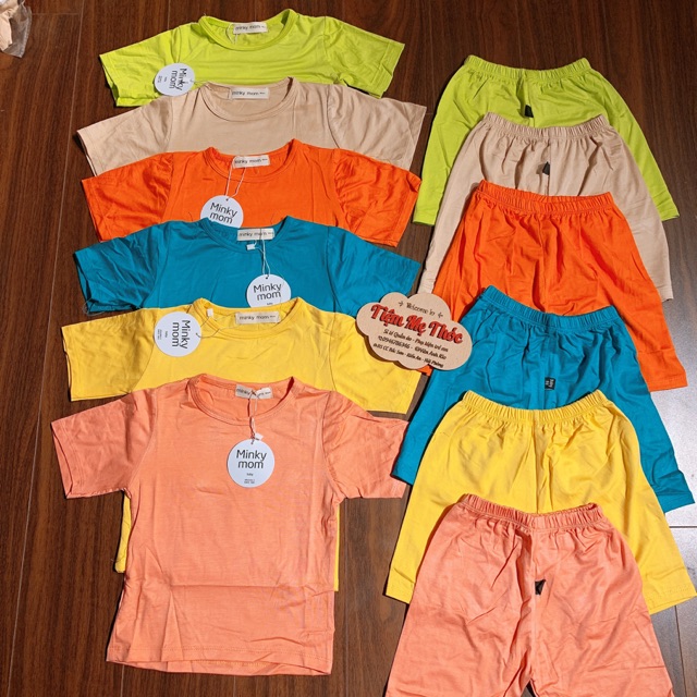 Bộ minky mom cộc tay