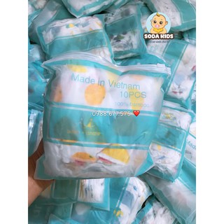 Set 10 khăn sữa sợi tre