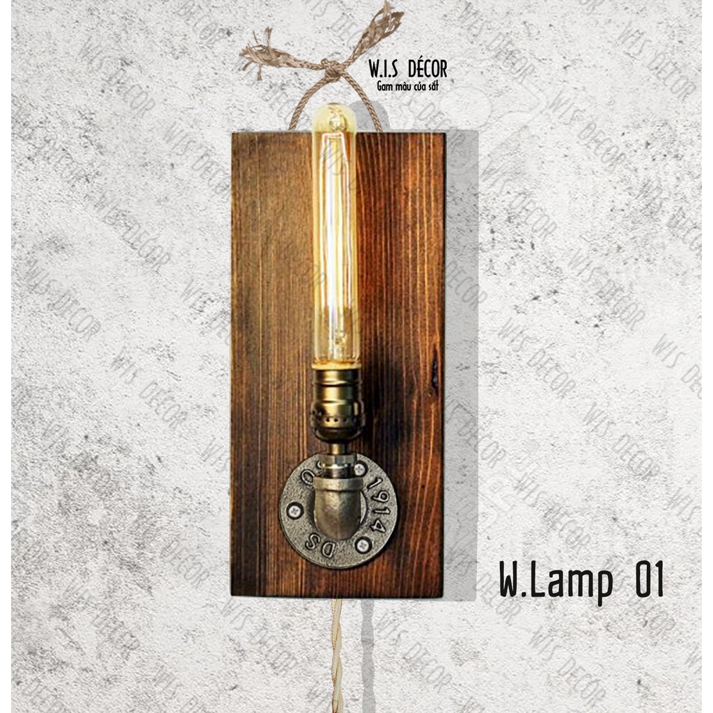 Đèn Treo Tường Edison Vintage - Đèn Retro Edison W-Lamp
