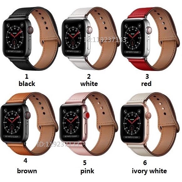Dây Đeo Bằng Da Siêu Bền Cho Đồng Hồ Thông Minh Apple Watch 41 / 40 / 38mm 49 / 45 / 44 / 42mm Series Ultra / 8 / 7 / SE / 6 / 5 / 4 / 3 / 2 / 1