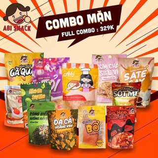 Combo 7gói bánh tráng ABi mặn ( Gà quay-sate-Me-Pizza-Bơ-khô gà-cơm cháy