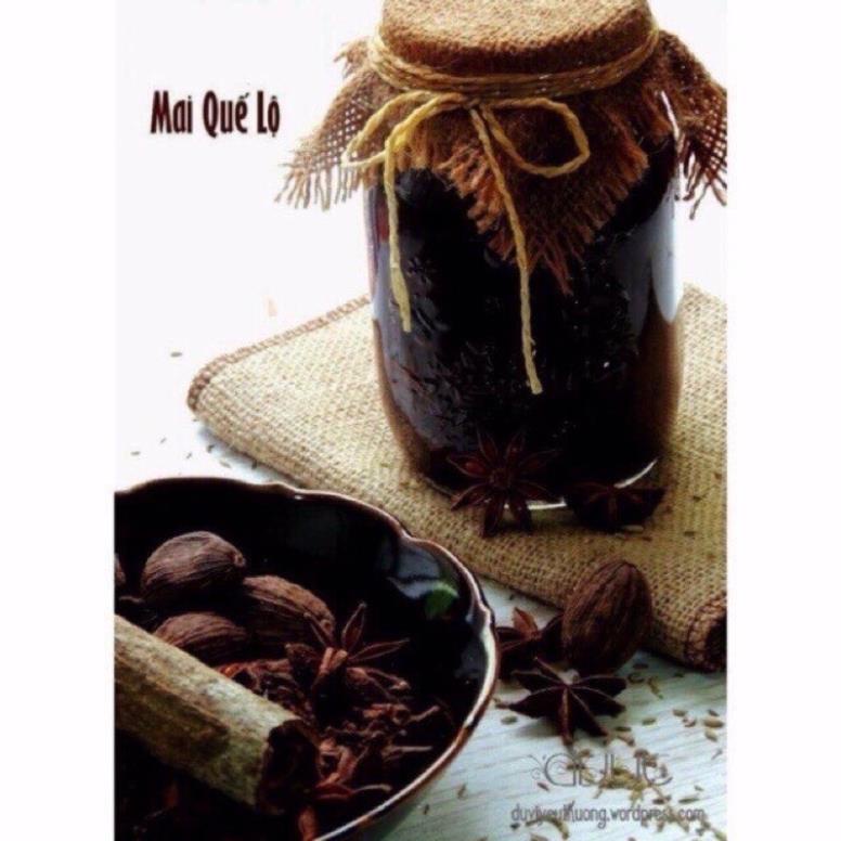 Nguyên liệu ngâm Mai quế lộ 1L nấu ăn làm bánh