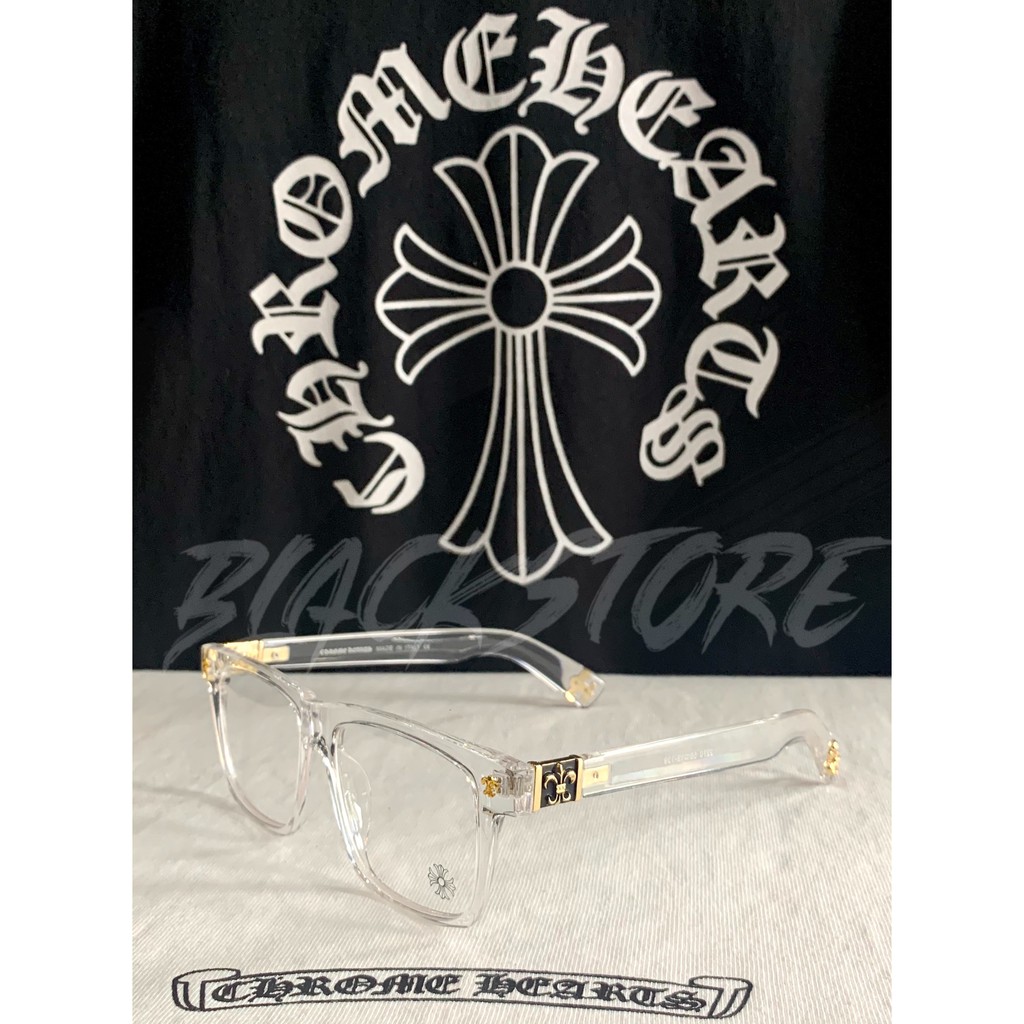 Kính CHROME HEART thời trang cao cấp season 4- Gọng đen