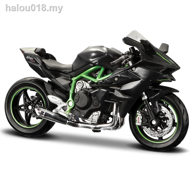 Mô Hình Xe Mô Tô Kawasaki Ninja H2R H2 R Bằng Hợp Kim Tỉ Lệ 1: 18