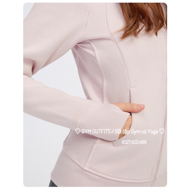 Áo Khoác Tập Gym - Yoga Nữ Lululemon Scuba Hoodie Light Cotton Fleece - Áo Khoác Thể Thao Cao Cấp Mới Nhất Thu Đông 2021