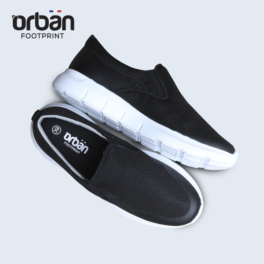 Giày slipon nam đế cao Urban TM1907 đen lưới | BigBuy360 - bigbuy360.vn