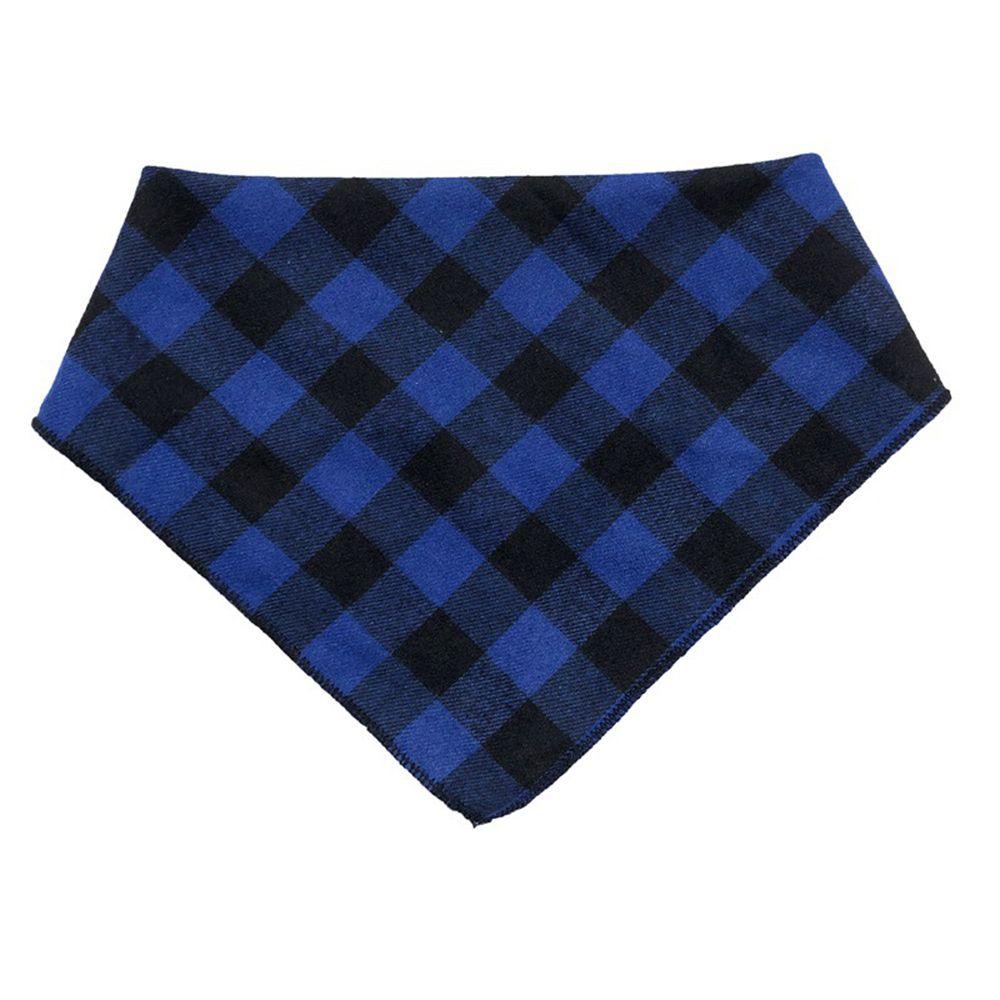 Khăn Quàng Cổ Tam Giác Bằng Vải Cotton Kẻ Ô Cho Thú Cưng