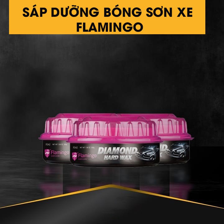 Sáp Nano Dưỡng Bóng Sơn Xe - Xóa Xước Dăm Flamingo F042 200g- Hãng Phân Phối Chính Thức