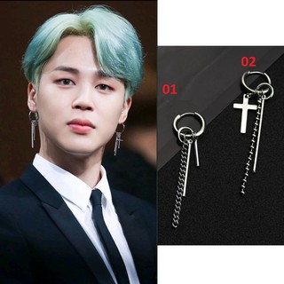 Khuyên tai nam nữ cá tính khuyên tai Jimin cực chất phong cách Hàn Quốc