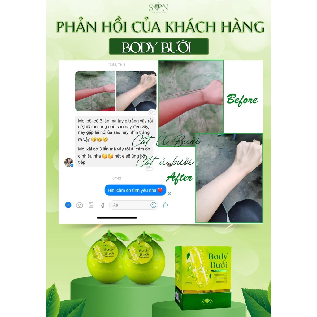 Kem Body Bưởi  - Nguyễn Tiên - SON GROUP - Cô Tiên Miền Tây