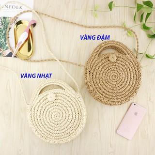 [349] Túi cói tròn đi biển MABA