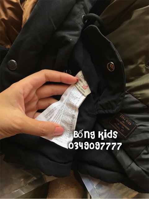 Áo Phao Bé Trai Phối Len Lót Cừu ZR