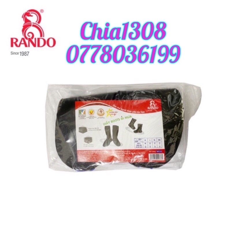 Ủng nhựa đi mưa của Rando( sỉ inbox)