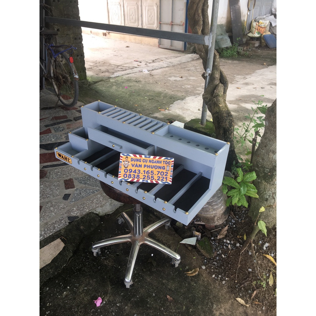 khay gỗ đựng  tông đơ