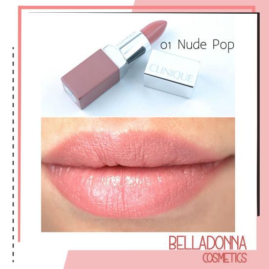 Son Lì Có Dưỡng Clinique Pop Matte Lip Color + Primer 3.9g #01 Blushing Pop Hồng Nude