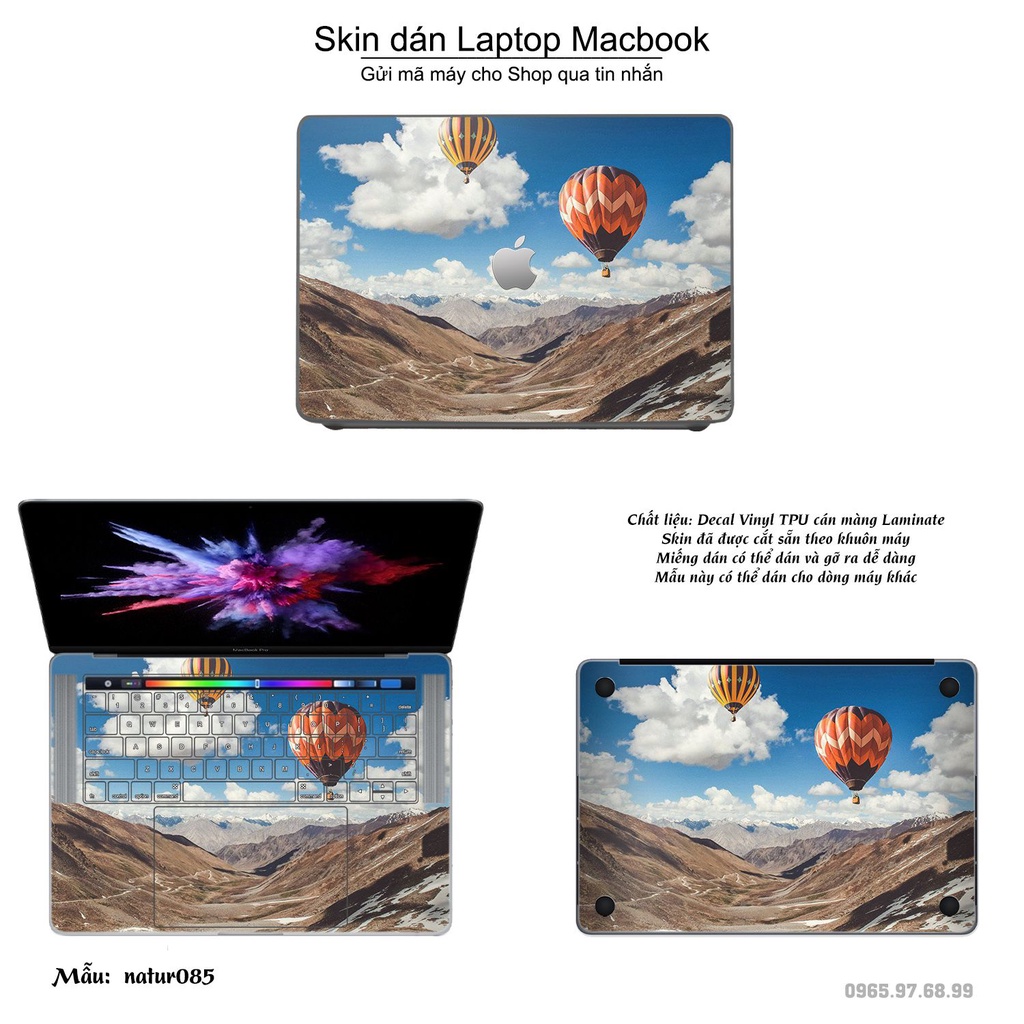 Skin dán Macbook mẫu phong cảnh (đã cắt sẵn, inbox mã máy cho shop)