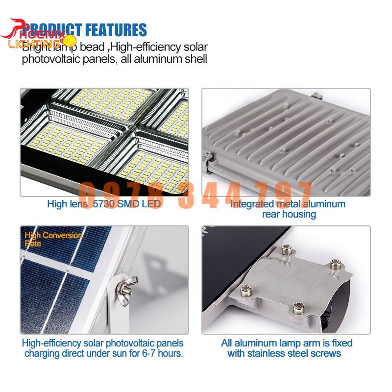 Đèn Năng Lượng Mặt Trời Cao Cấp Solar Light - Đèn Bàn Chải - Chính Hãng - BH 12 Tháng