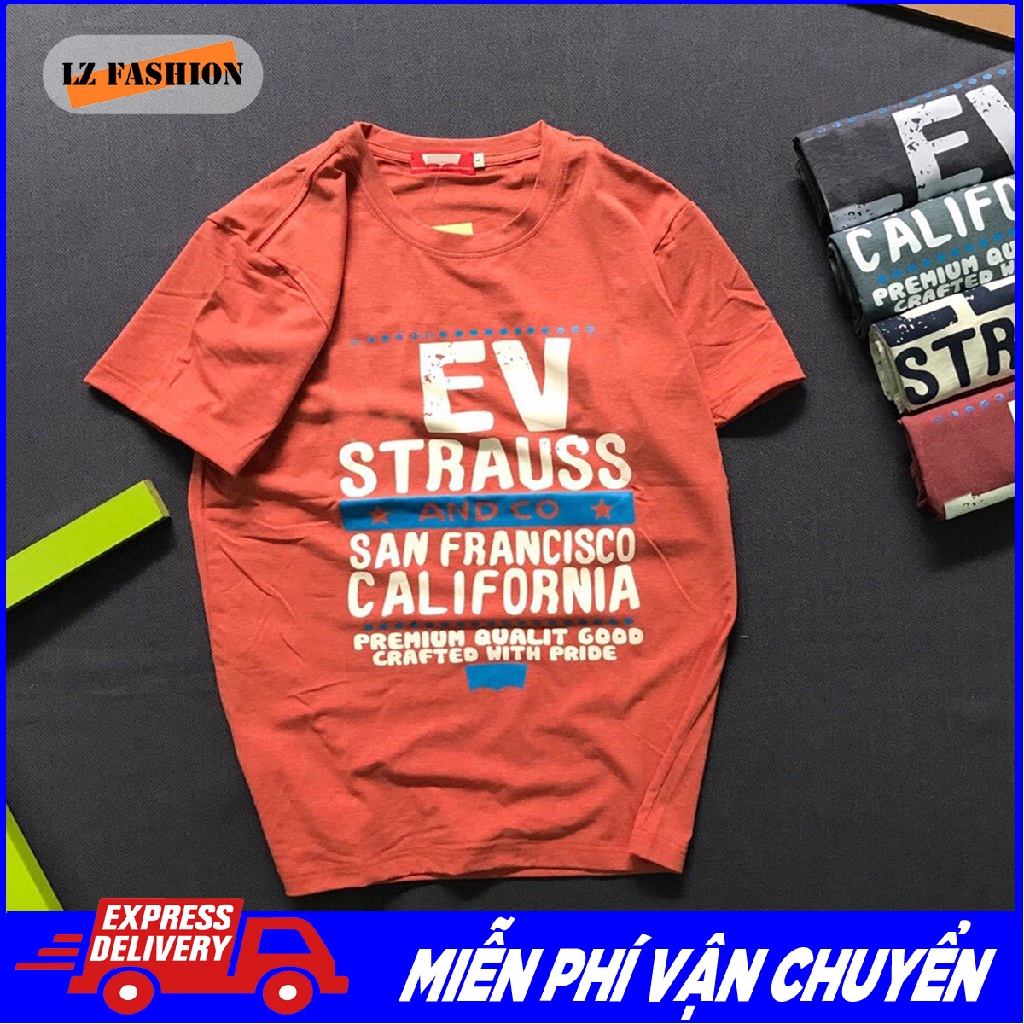 Áo phông nam ngắn tay cổ tròn cotton cao cấp - LZ FASHION - PS005 | BigBuy360 - bigbuy360.vn