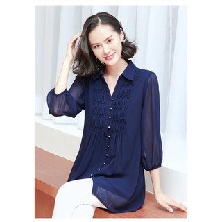 TK282-SƠ MI NỮ FORM DÀI S-6XL