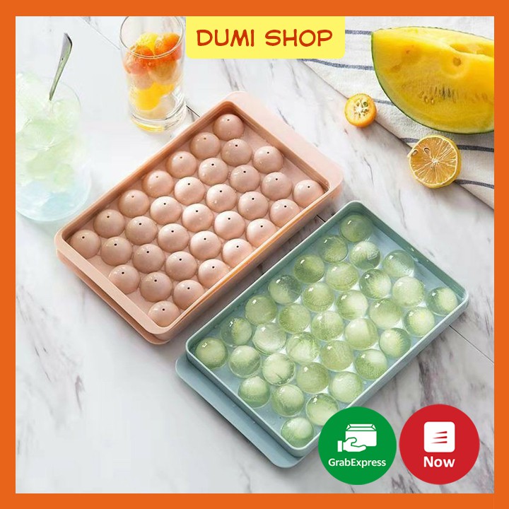 Khuôn Thạch Bi Tròn 33 Ô Làm Hoa Quả Trái Cây GIAO MÀU NGẪU NHIÊN – Dumi Shop