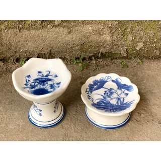 Chân Sứ Kê Nến Men Lam