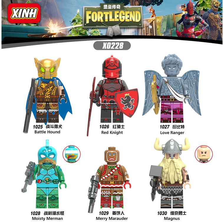 Bộ minifigures nhân vật game Fornite Legend - Xinh 0228 - 6 minifigs