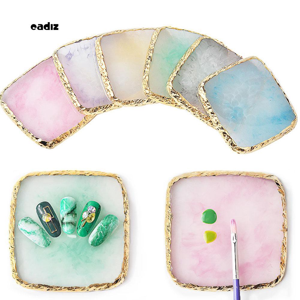 [Hàng mới về] Khay sơn móng 8.7cm x 8.7cm bằng nhựa resin thiết kế đẹp mắt