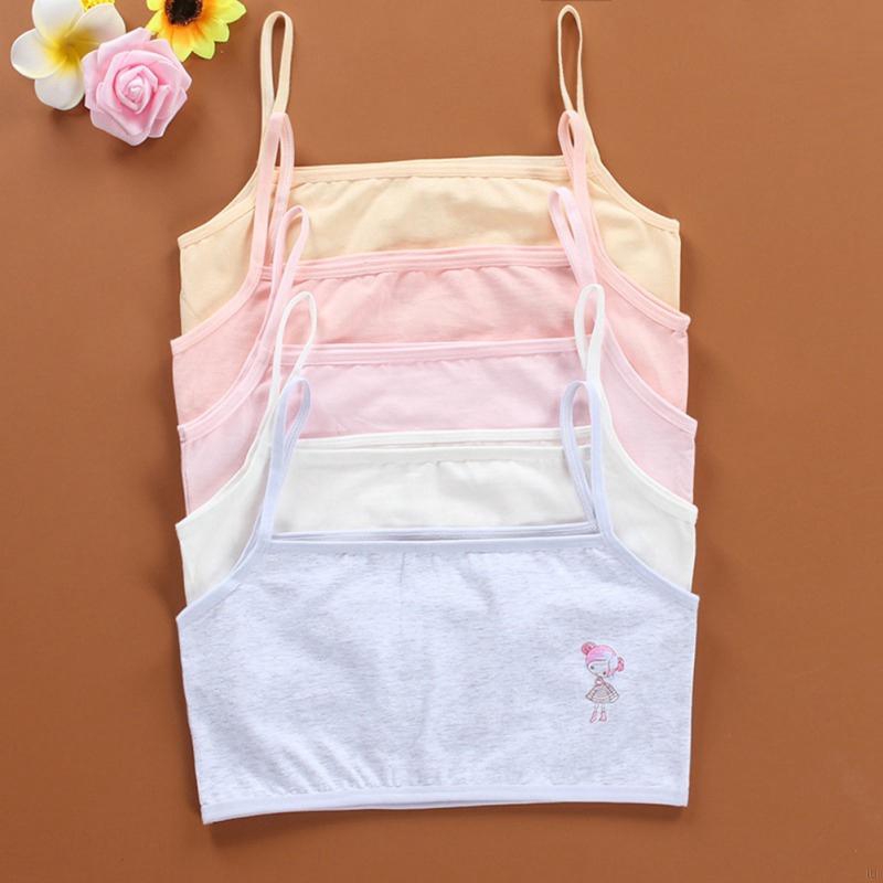 Áo Lót Cotton Mềm Mại In Họa Tiết Hoạt Hình Cho Bé Gái