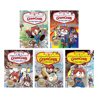 Sách - Combo Gram Gram - Đội Thám Hiểm Từ Vựng Tiếng Anh (Trọn Bộ 5 Cuốn)