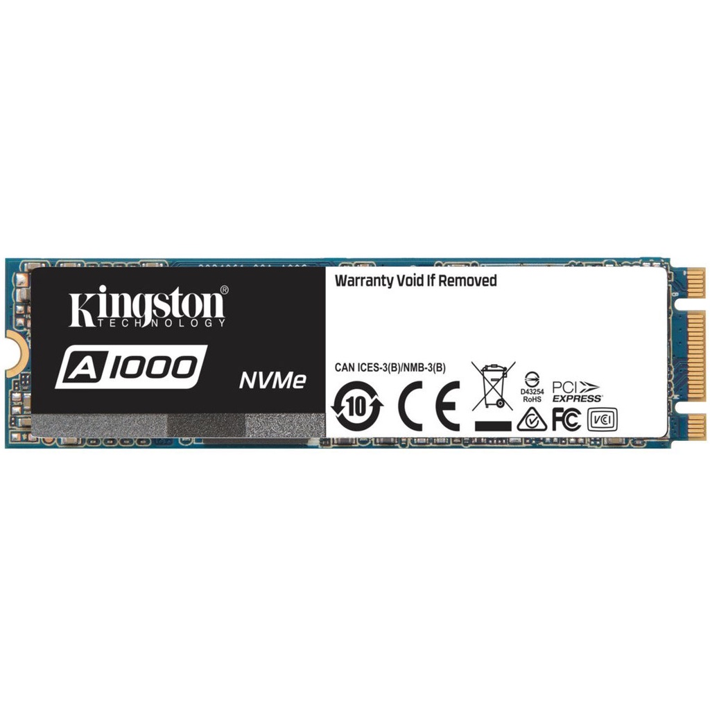 Ổ Cứng SSD M.2 Kingston 960GB 2280 SA1000 ( PCI-E) (1500Mb/sRead ,900Mb/sWrite)