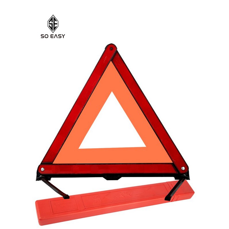 Biển báo tam giác phản quang cảnh báo nguy hiểm cho ôtô,xe khách,xe tải,xe containerkhi dừng đậu xe dễ gấp gọn-BB01
